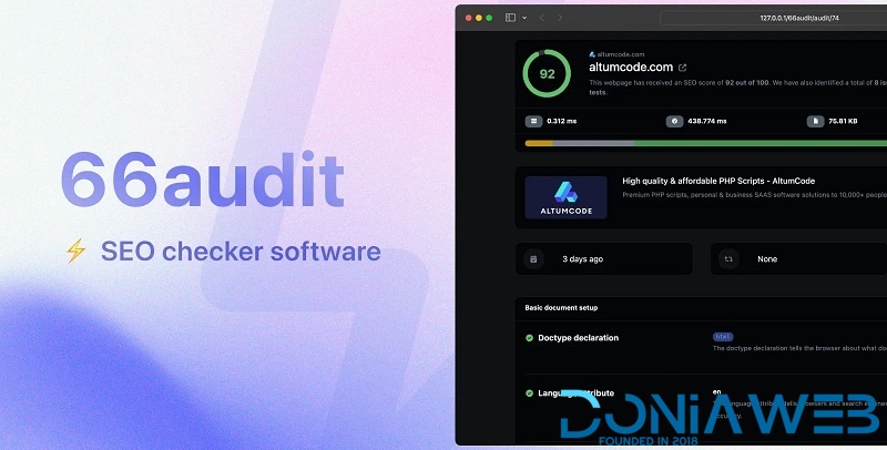 66audit - SEO audits Software