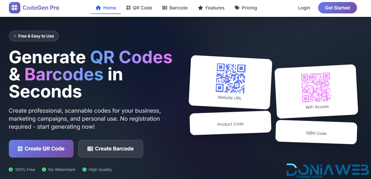 CodeGen Pro: The Ultimate All-in-One QR Code & Barcode Generator SaaS Script. Create, customize, and track professional QR cod