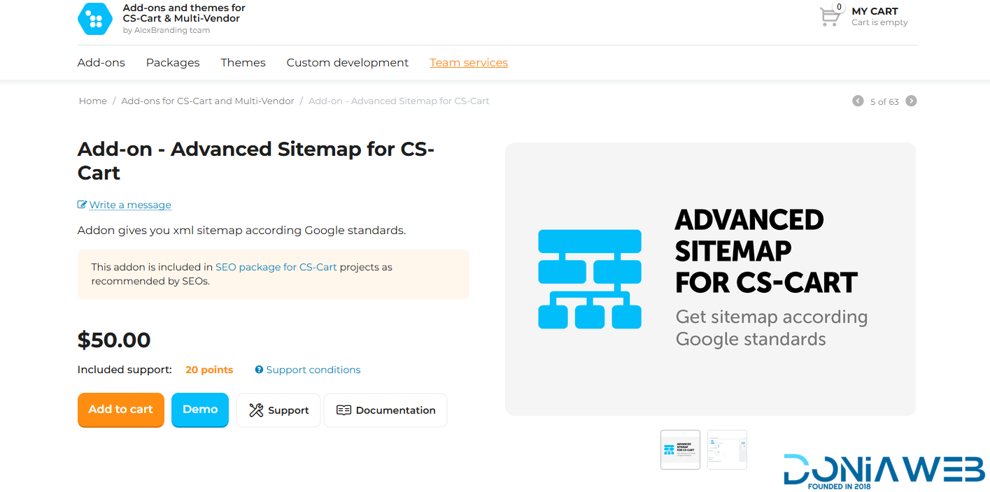 Add-on - Advanced Sitemap for CS-Cart